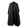 Hairdresser's cape for adjustable neck fit in washable fabric
