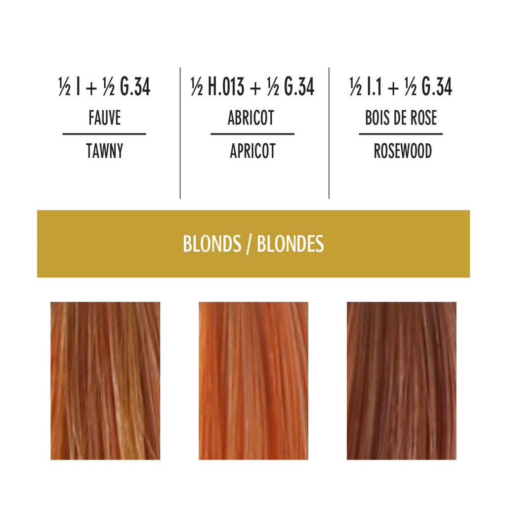 Optimal Result Coloring Set - Blonde Colors